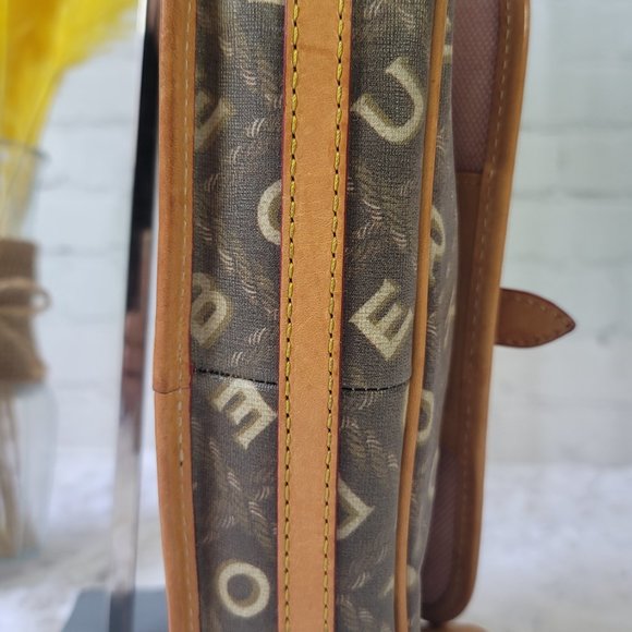 Vintage DOONEY&BOURKE Signature Coated Canvas Leather Shoulder Strap Handbag - Picture 7 of 13